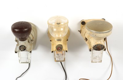 Lot 495 - Three Electric Wall-mounted Coffee Grinders