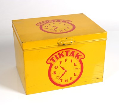 Lot 501 - A Large Tiktak Coffee and Tea Storage Tin