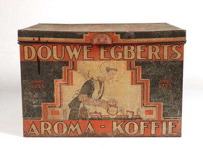 Lot 502 - Very Large Douwe Egberts Storage Box, ca 1920.