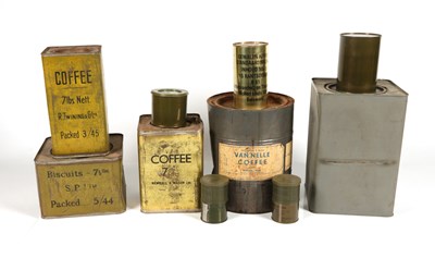 Lot 505 - Twelve Army Rations Coffee and Biscuit Tins