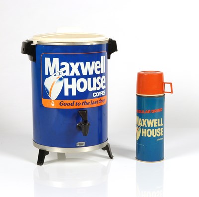 Lot 515 - American Maxwell House Coffee Percolator and Thermos Flask