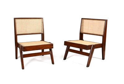 Lot 31 - Two Low Chairs, by Pierre JEANNERET (1896-1967)