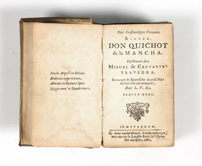 Lot 189 - Ridder, Don Quichot de la Mancha, 1669