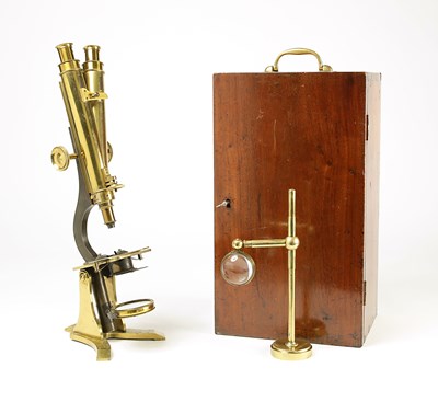 Lot 60 - A Clarkson Binocular Compound Microscope, Ca. 1870.