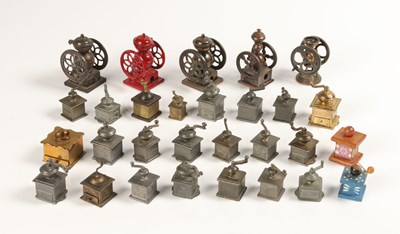 Lot 521 - A Collection of Miniature Coffee Grinder