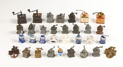 Lot 522 - A Collection of Miniature Coffee Grinders