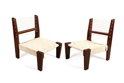 Lot 239 - Two Rare Lounge Chairs, by Pierre Jeanneret (1896–1967)