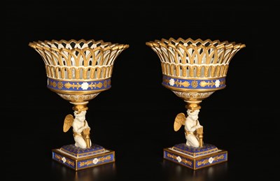 Lot 72 - A Pair of Paris (DAGOTY) Porcelain Baskets