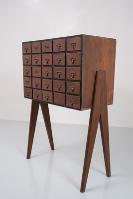Lot 18 - Library Card Holder, by Pierre Jeanneret (1896–1967)