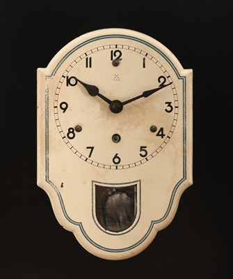 Lot 855 - An H.A.C. Enamel Wall Clock