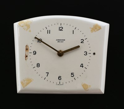 Lot 861 - A Junghans Ceramic Wall Clock