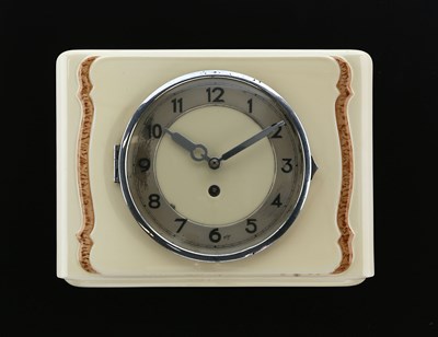 Lot 884 - An Art Deco Ceramic Wall Clock