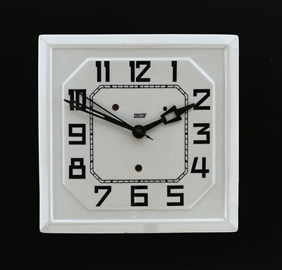 Lot 904 - A Mauthe Synchron Ceramic Wall Clock