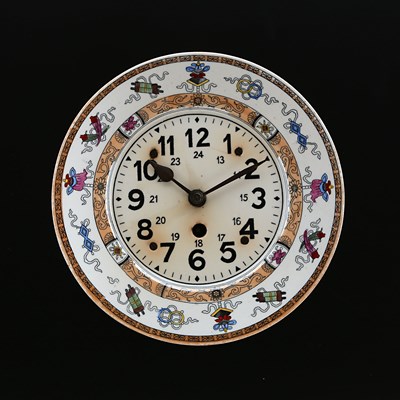 Lot 923 - A Ceramic Wall Clock