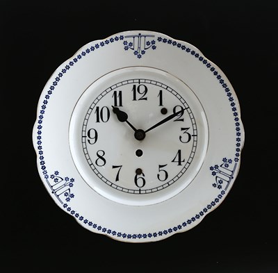 Lot 926 - A  Porcelain Wall Clock