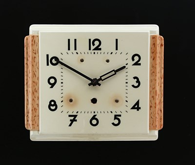 Lot 929 - An Art Deco  Ceramic Wall Clock