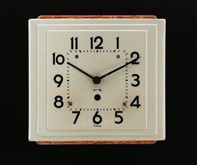 Lot 932 - An Art Deco  Ceramic Wall Clock