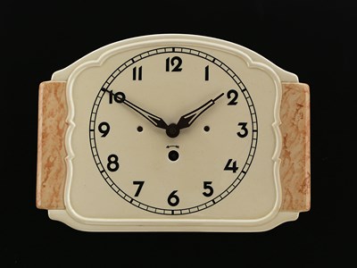 Lot 934 - An Art Deco  Ceramic Wall Clock