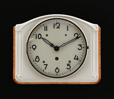 Lot 945 - An Art Deco Ceramic Wall Clock