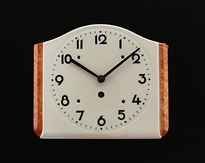 Lot 950 - An Art Deco W Ceramic Wall Clock