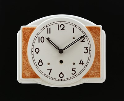 Lot 952 - An Art Deco Ceramic Wall Clock