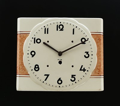 Lot 960 - An Art Deco  Ceramic Wall Clock