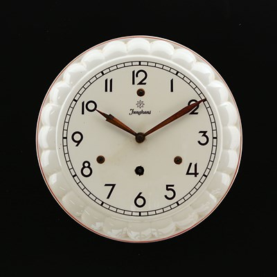 Lot 962 - A Junghans  Vintage Ceramic Wall Clock