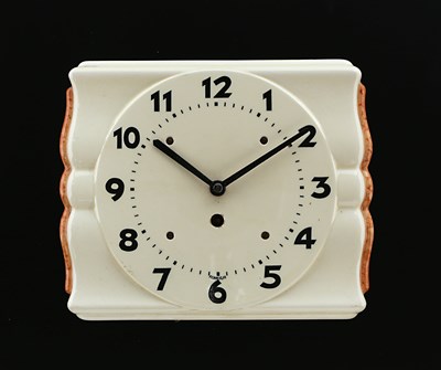 Lot 966 - An Art Deco  Ceramic Wall Clock