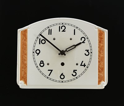 Lot 976 - An Art Deco Ceramic Wall Clock