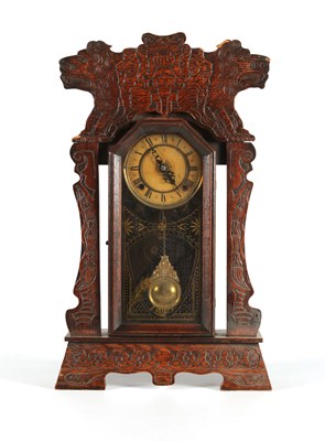 Lot 793 - A German Junghans "Gingerbread" Shelf Clock