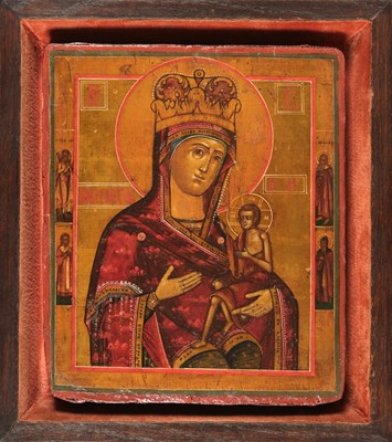 Lot 189 - Russian Icon Virgin With Child.