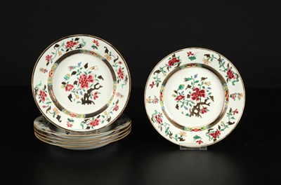 Lot 213 - Six Chinese Export Famille Rose Dishes