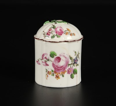 Lot 74 - A Mennecy Porcelain Toilet Pot and Cover