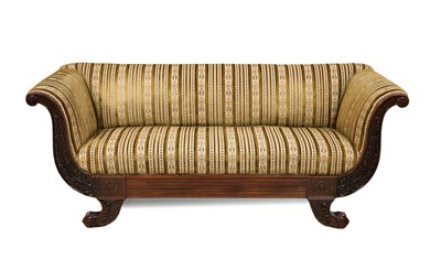 Lot 153 - 19e eeuws Mahoniehouten Biedermeier Sofa