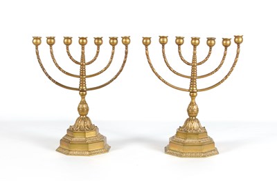 Lot 173 - Two Menorah Candelabrum