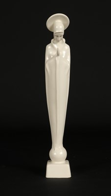 Lot 219 - An Art Deco Pottery Figure of the Virgin Mary