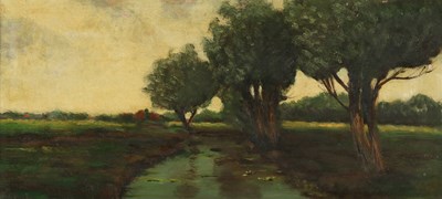 Lot 131 - Schilderij Landschap