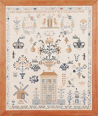 Lot 188 - A Needlework Sampler, dated 1821