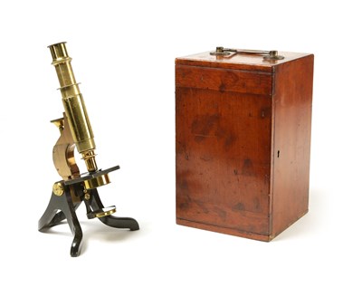 Lot 66 - A Henry Crouch Student Microscope, Ca. 1880.