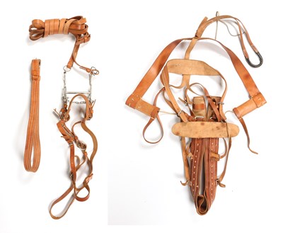 Lot 541 - Leather horse harness with briddle