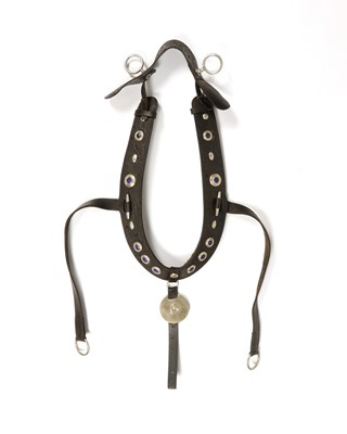 Lot 543 - Antique sleigh harness with decorations