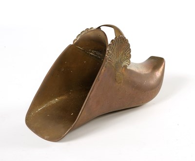 Lot 551 - Spanish colonial style brass conquistador stirrup