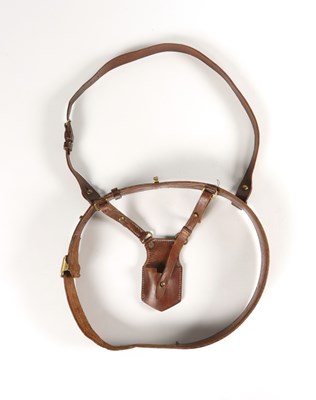 Lot 612 - Dutch leather sword hanger