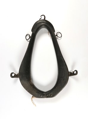 Lot 616 - Military adjustable metal horse collar harness