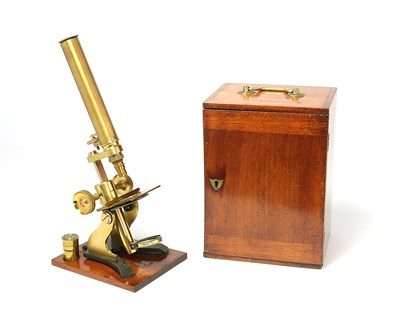 Lot 68 - An English Brass Compound microscope, ca 1880.