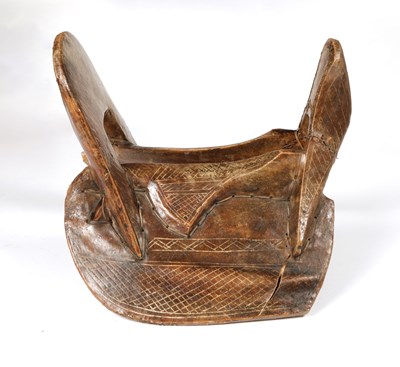 Lot 634 - Northern Plains Comanche rawhide horse saddle