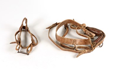 Lot 639 - Antique leather dog harness