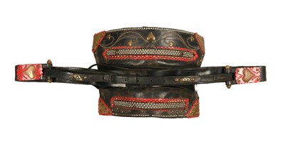 Lot 644 - Antique horse harness, consisting of a leather horse harness, bridle and saddle