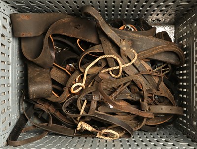 Lot 698 - Lot of various leather horse harness