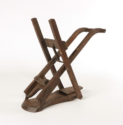 Lot 701 - Wooden boot jack/stool